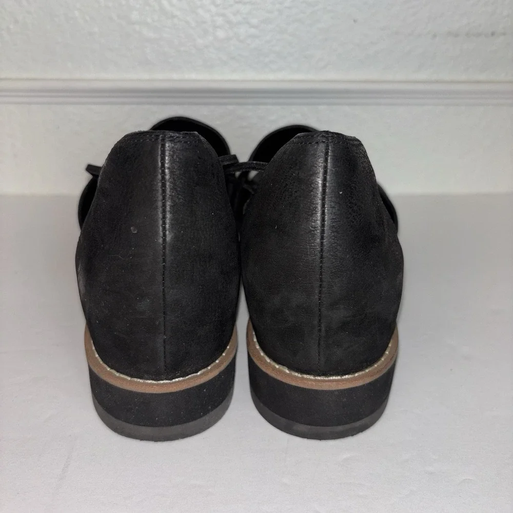 Eileen Fisher Ken Tumbled Nubuck Sandals In Black Women's Size: 8.5